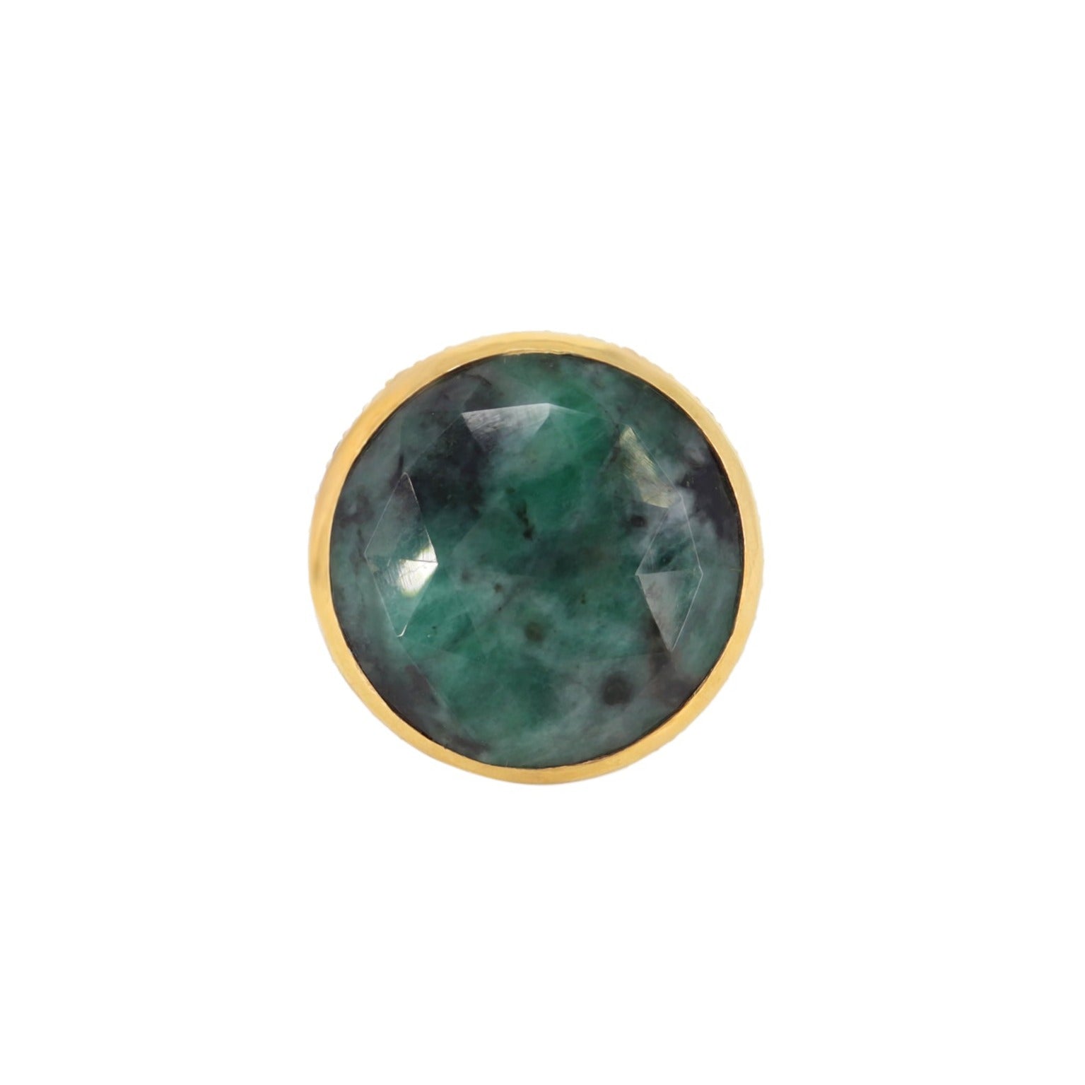 Emerald Grey Sapphire Dome Ring