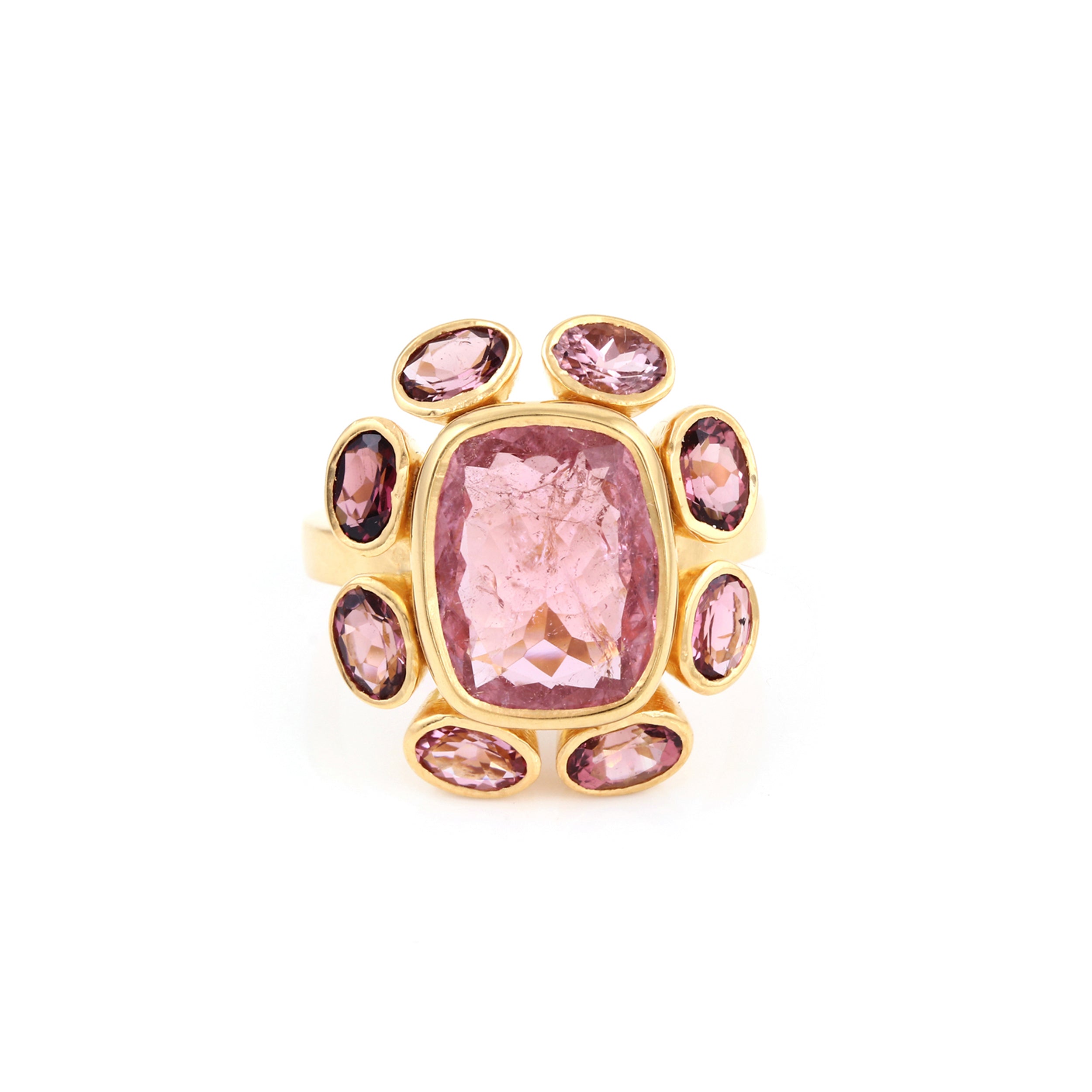 Pink Tiger Tourmaline Ring