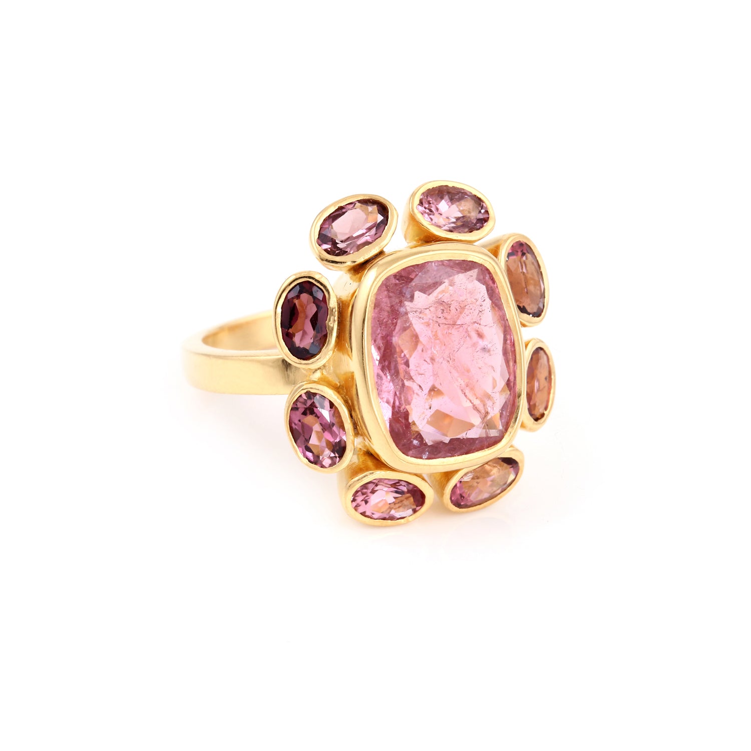 Pink Tiger Tourmaline Ring