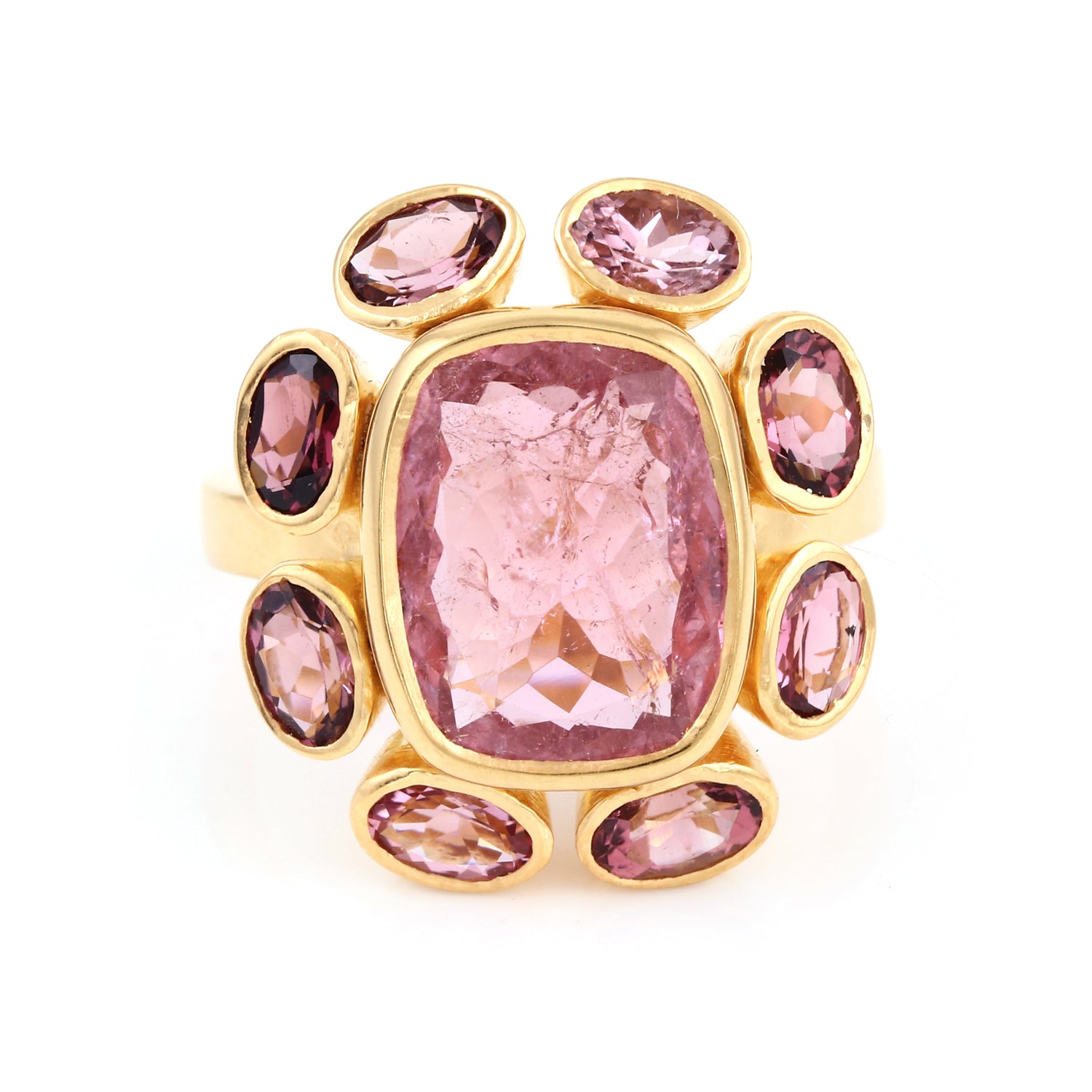 Pink Tiger Tourmaline Ring