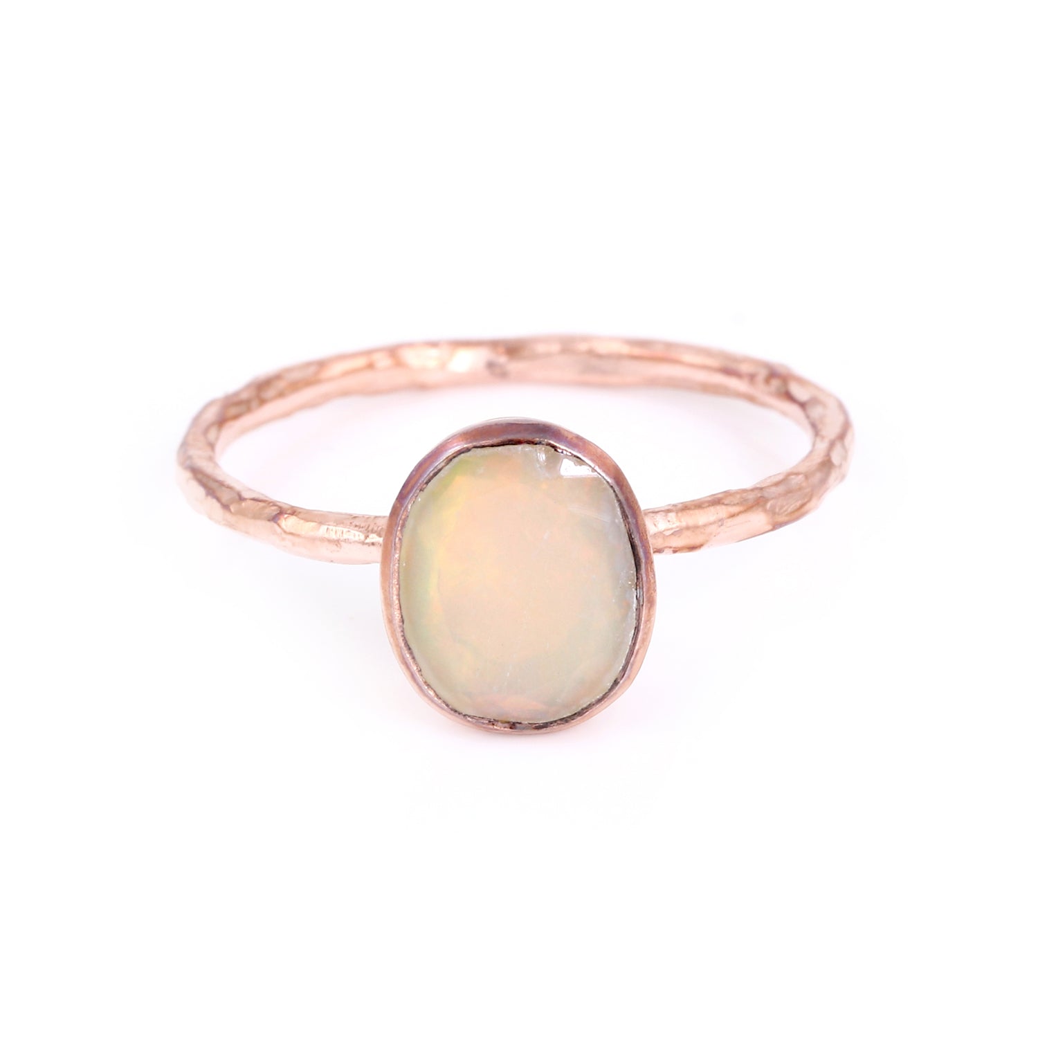 Opal Rose Oval Ring