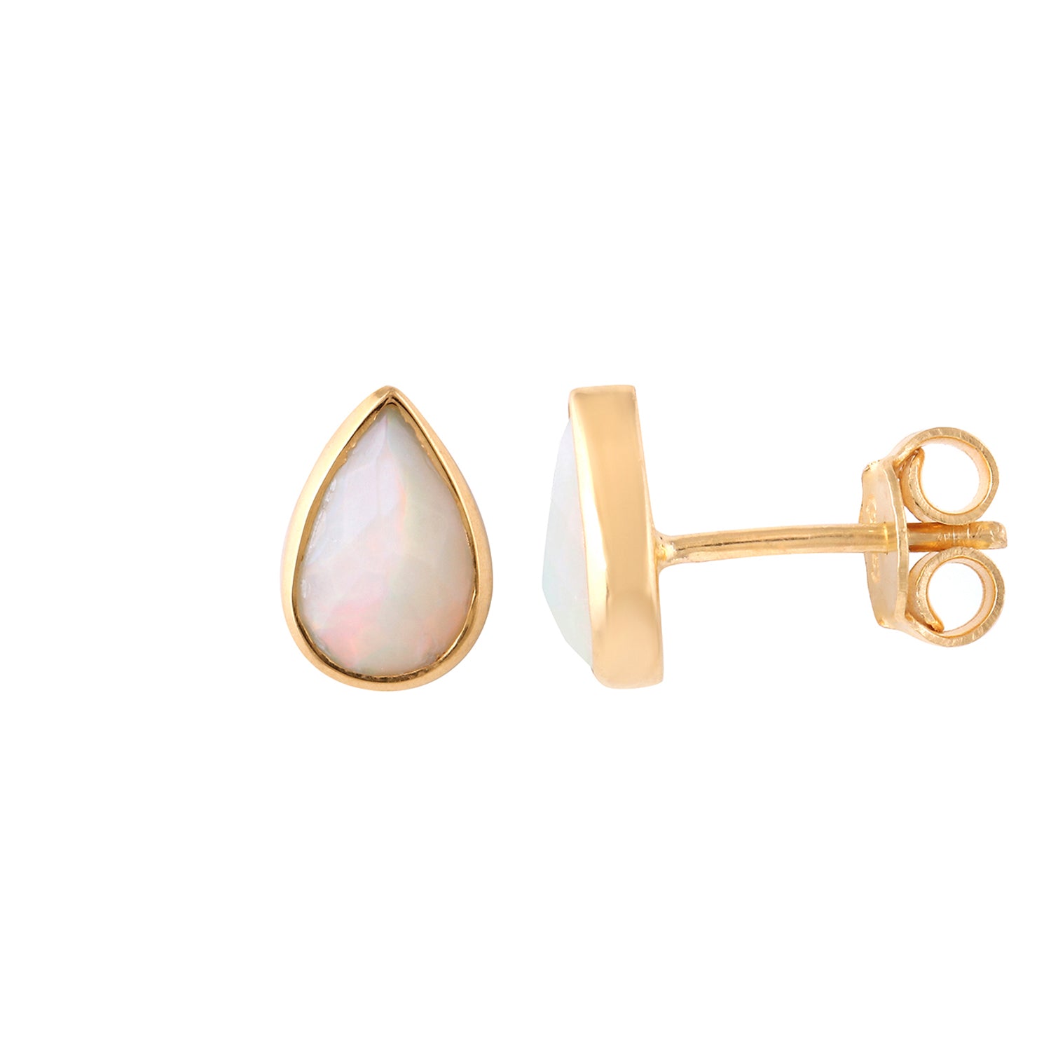 Opal Pear Drop Dash Studs