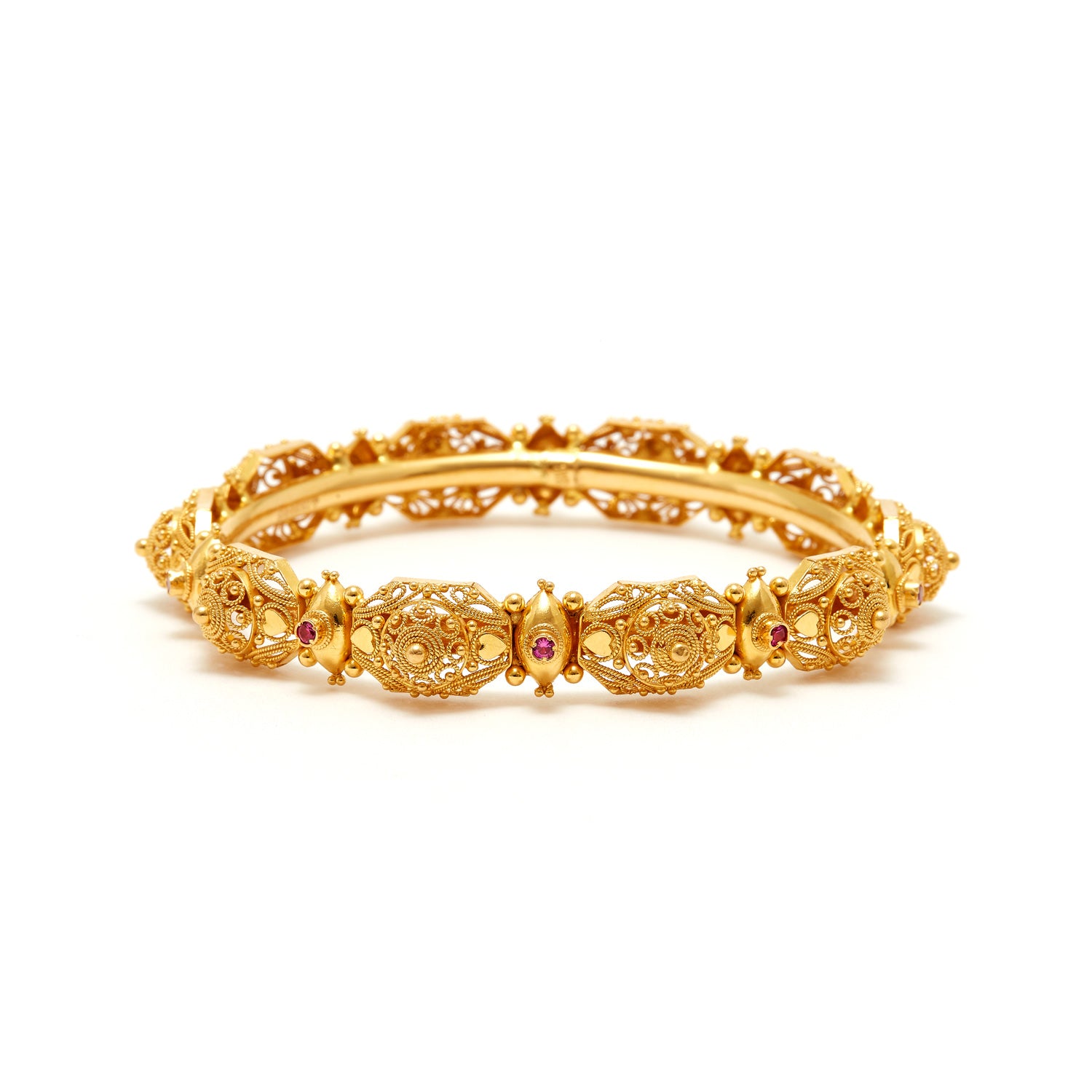 Jaipur Atelier The Ruby Filigree Bangle