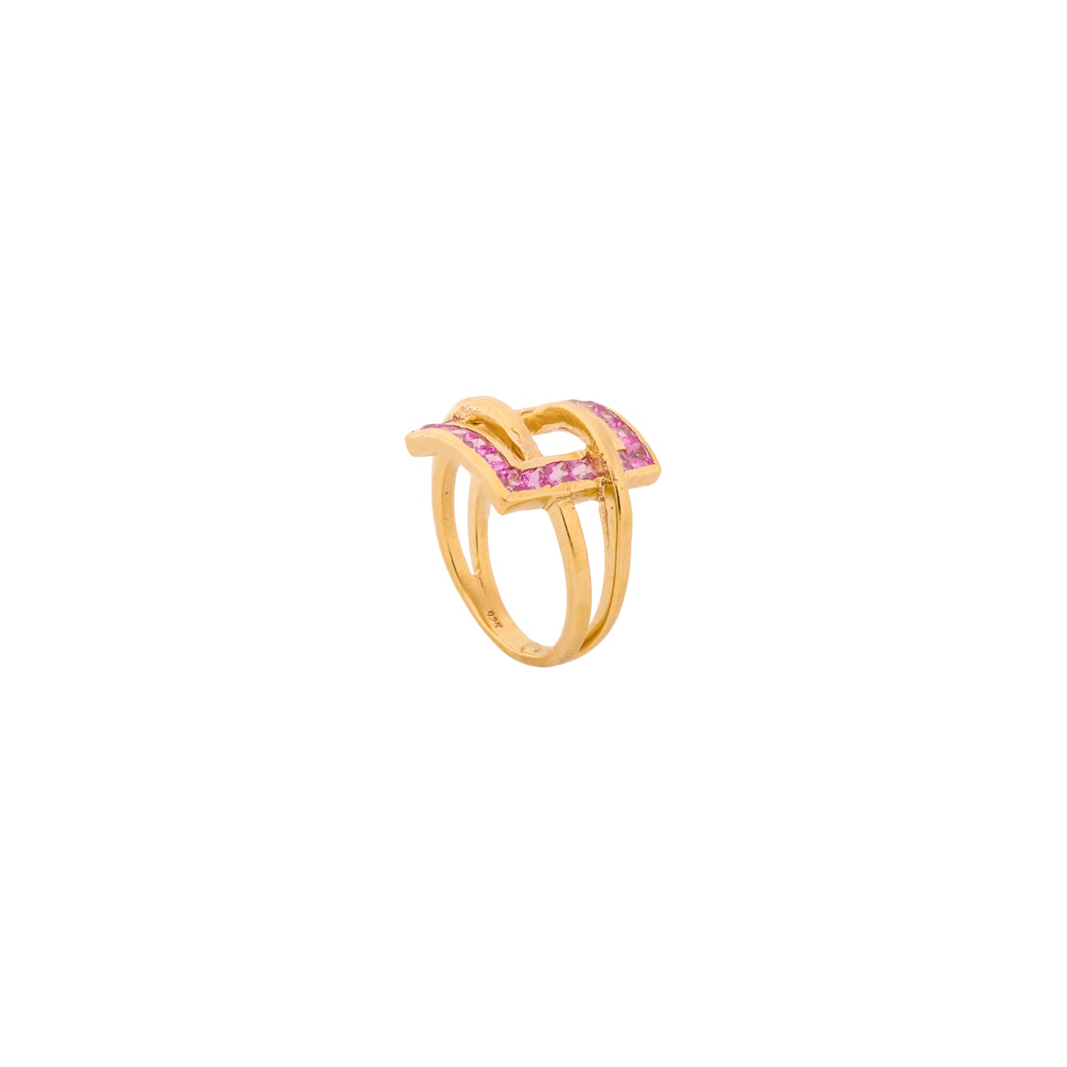 Gunnu Pink Sapphire Signet Ring