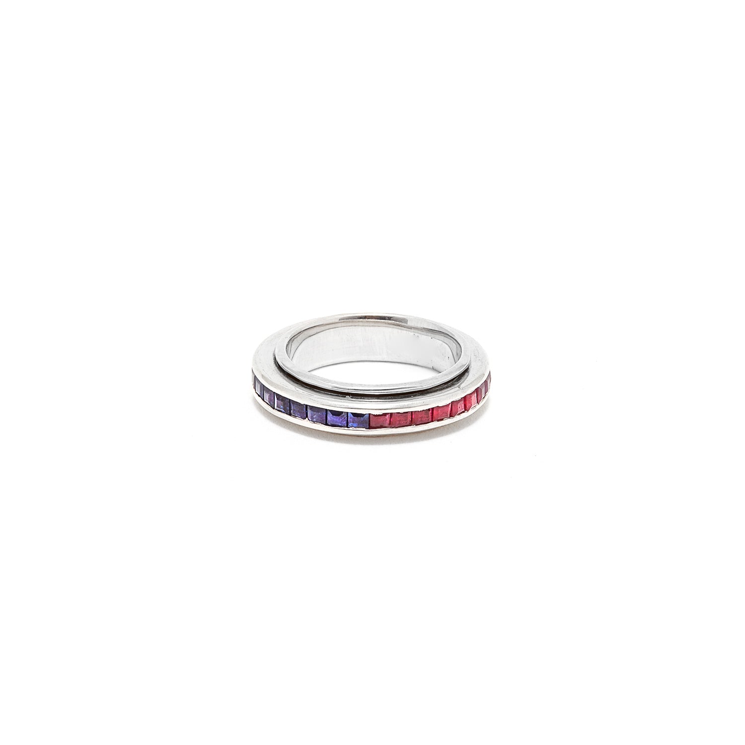 Ruby Sapphire Spin Band-Ring-Jaipur Atelier