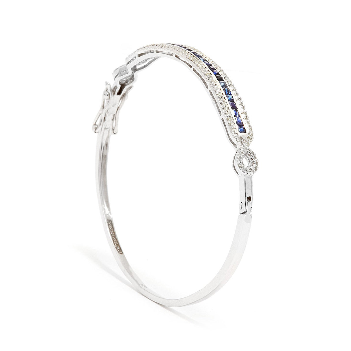 Sapphire Diamond Bangle