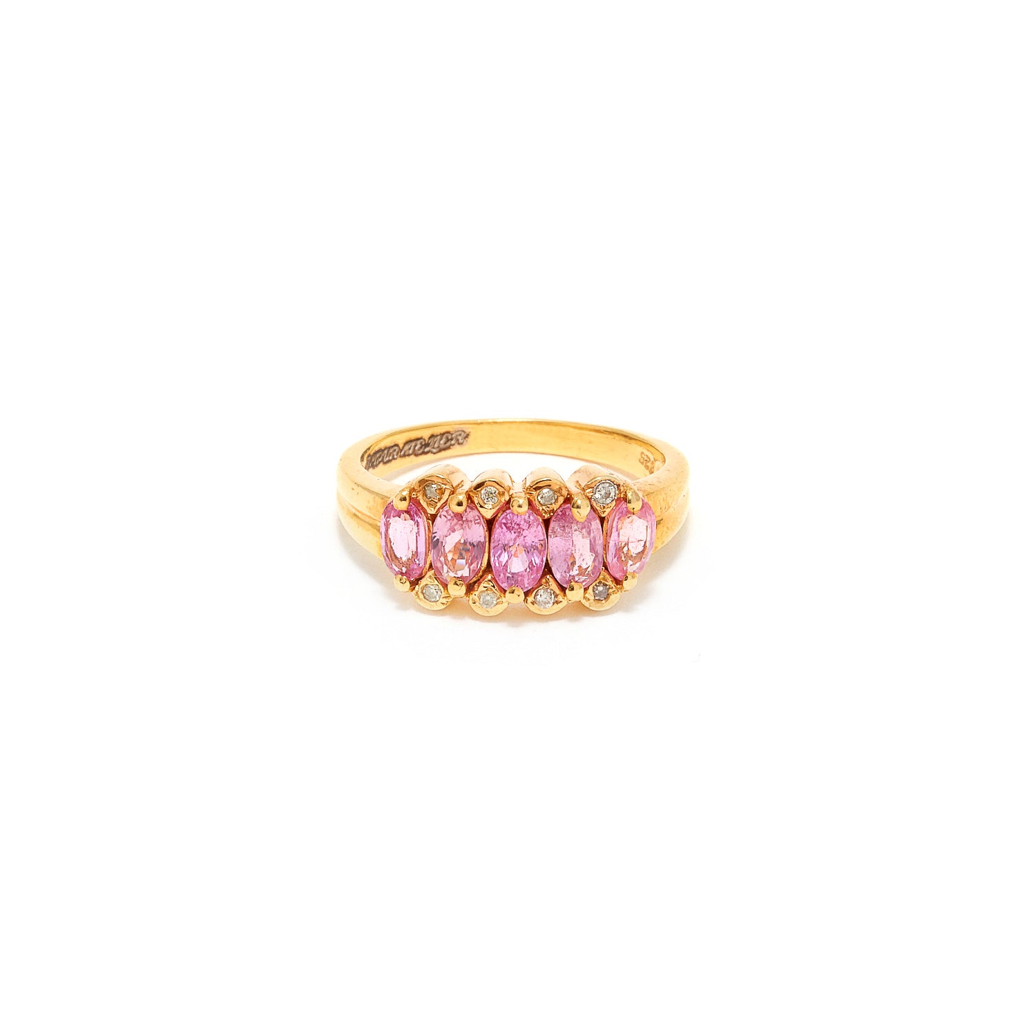 Pink Sapphire Baguette Ring-Ring-Jaipur Atelier