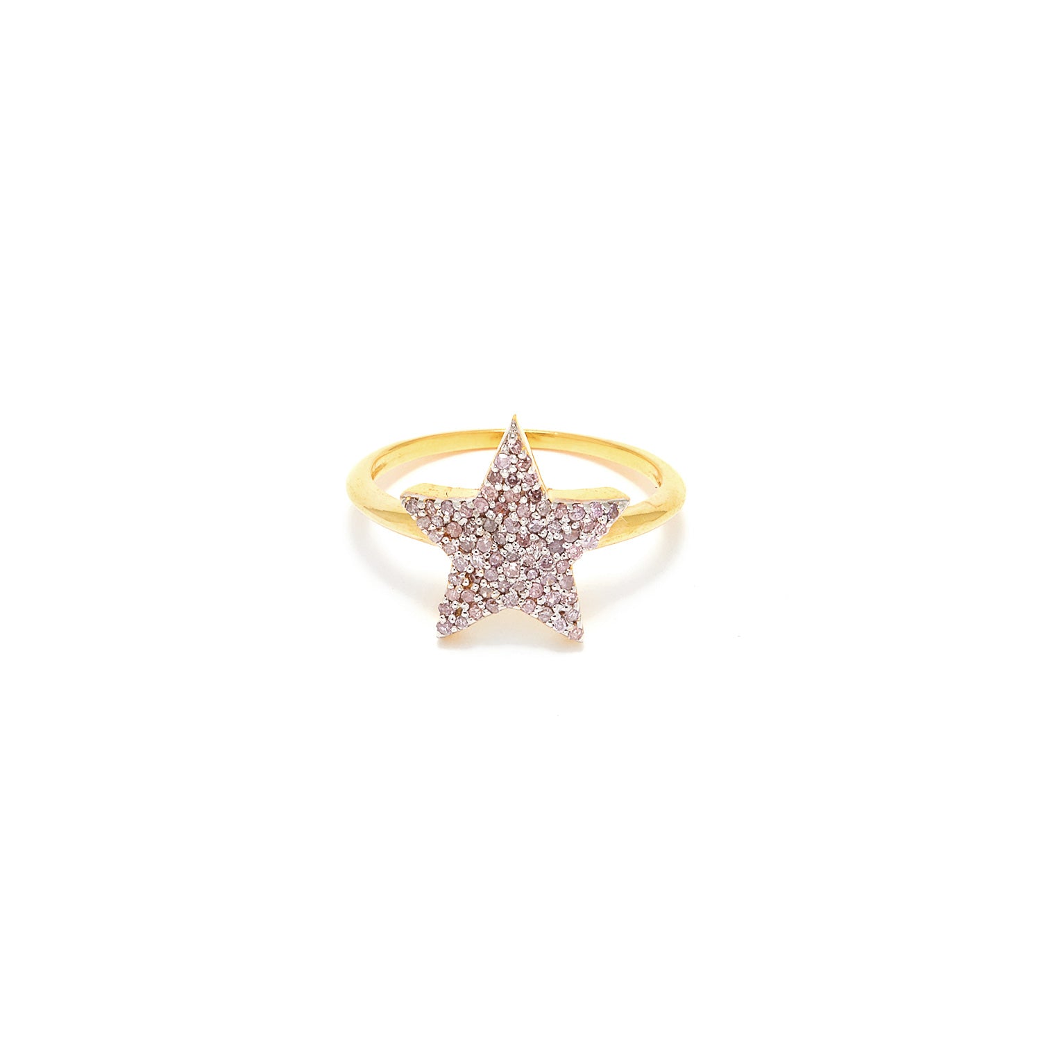 Pink Diamond Star Ring-Ring-Jaipur Atelier