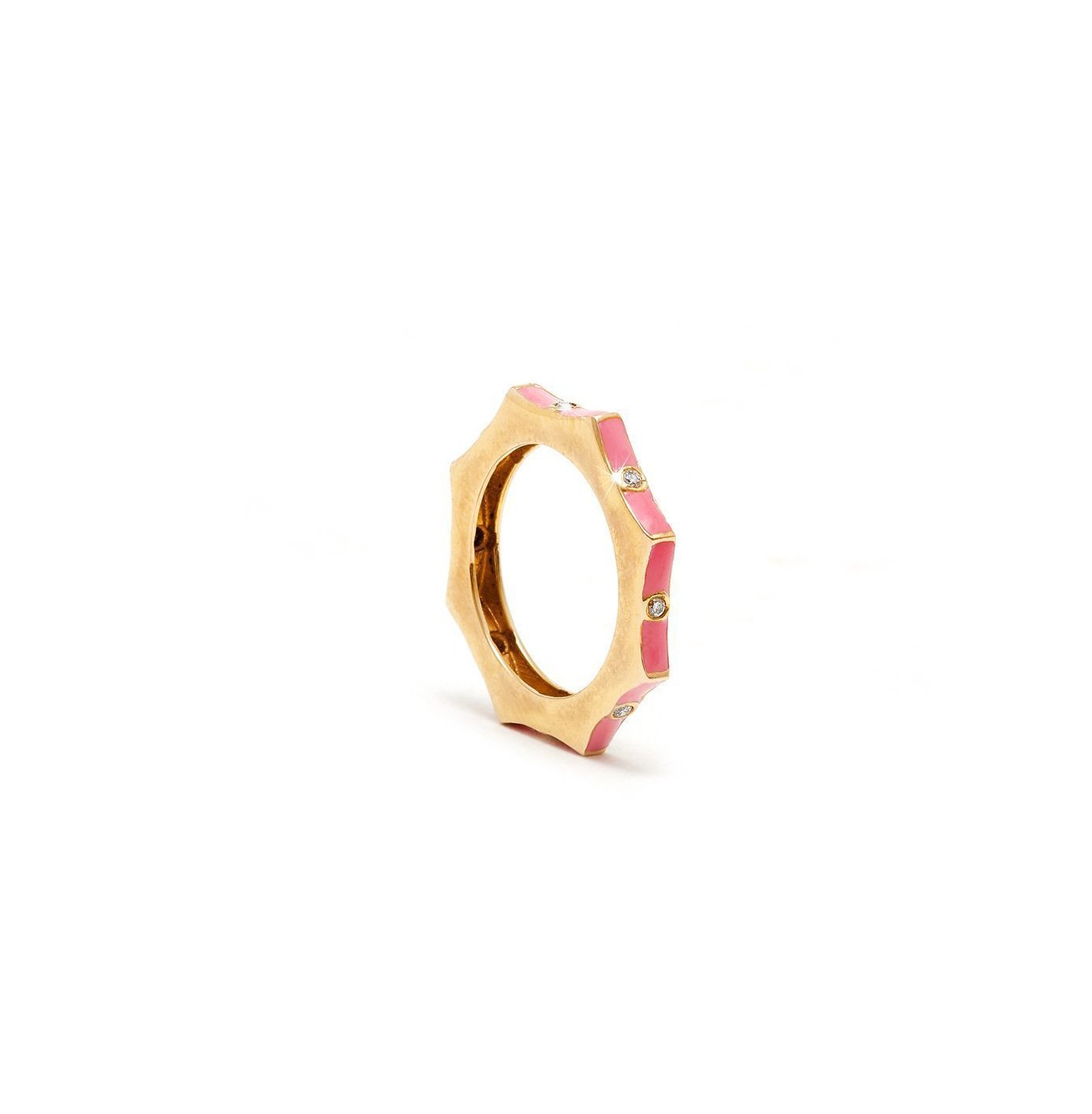 Jaipur Atelier Pink Enamel Nikki Star Ring