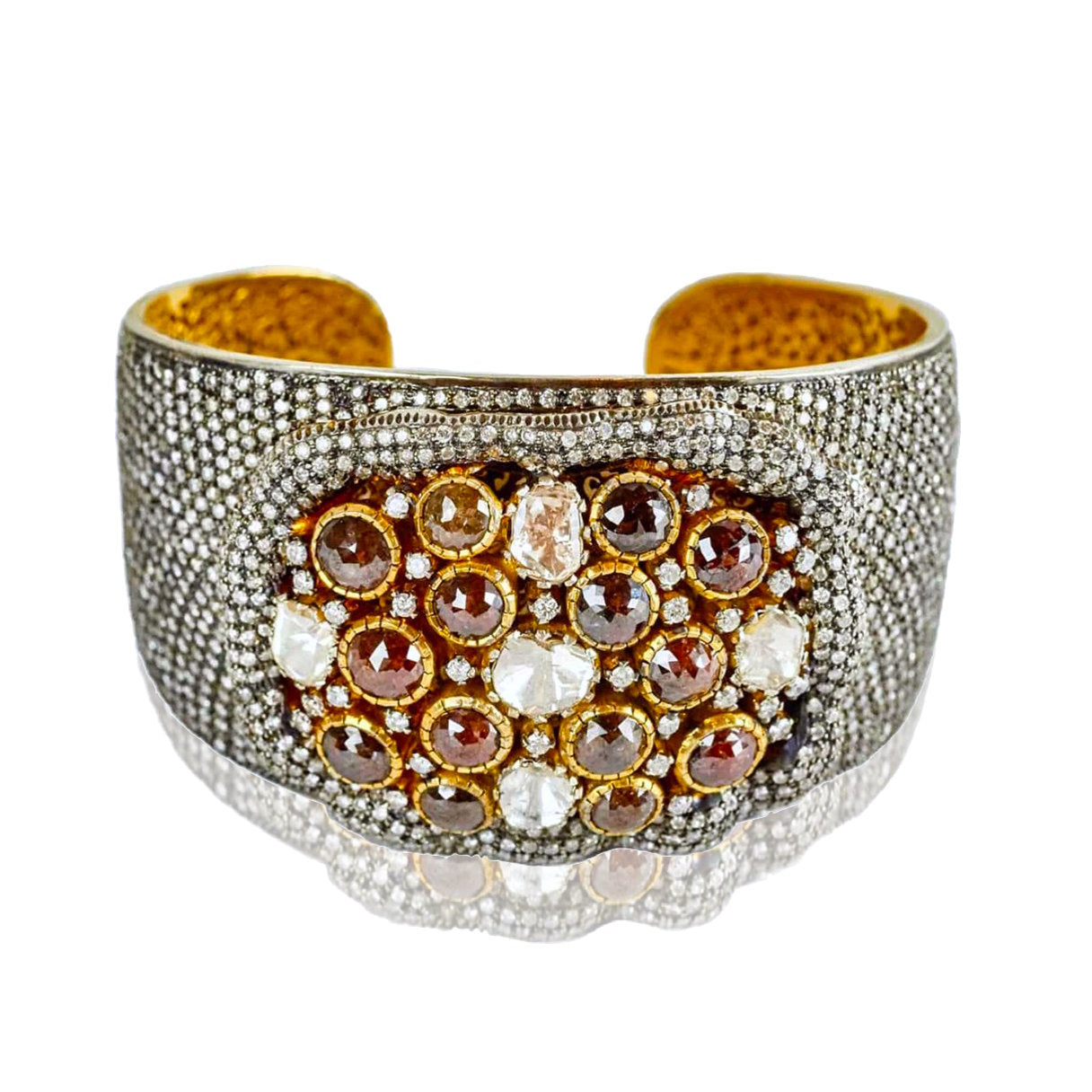 Diamond Melange Bangle Cuff