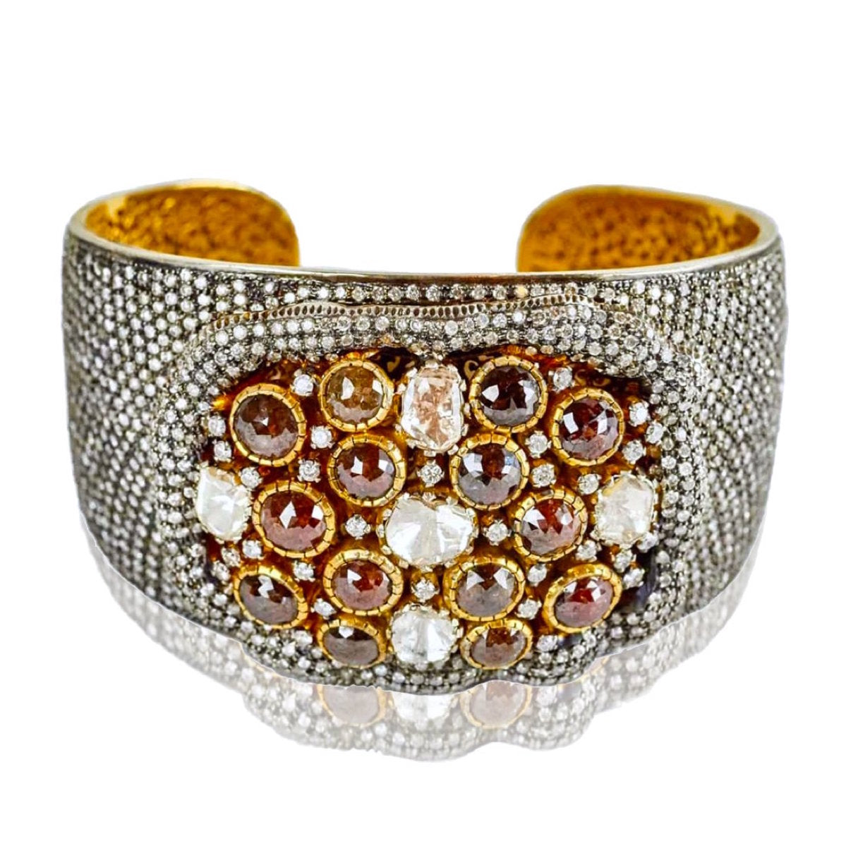 Diamond Melange Bangle Cuff