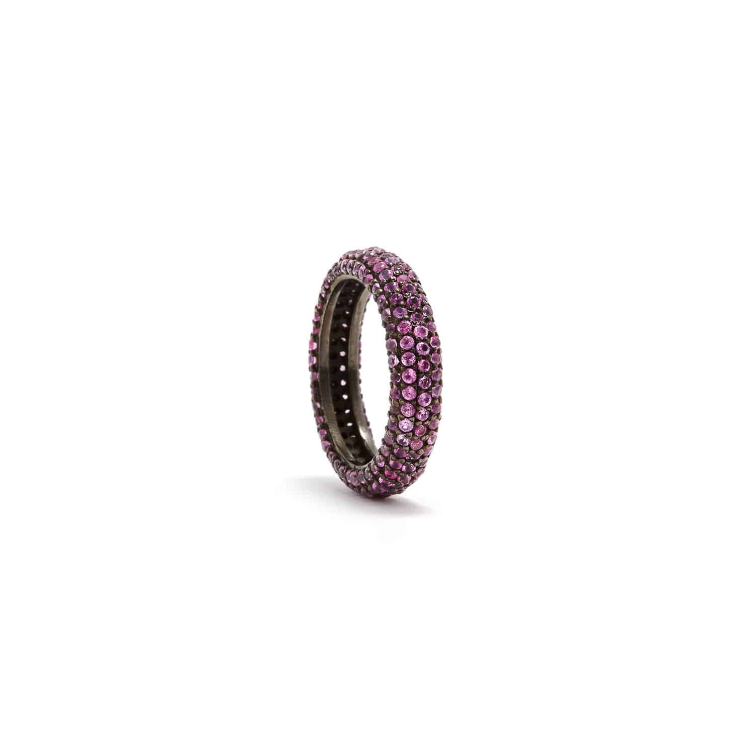 Jaipur Atelier Pink Sapphire Curvee' Band