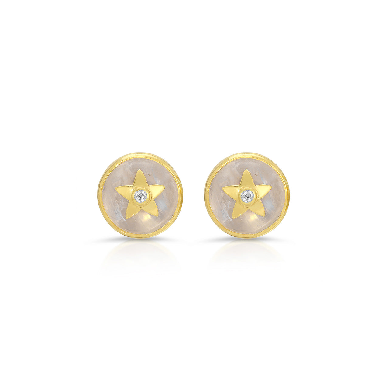 Moonstone Diamond Elle DBD Studs