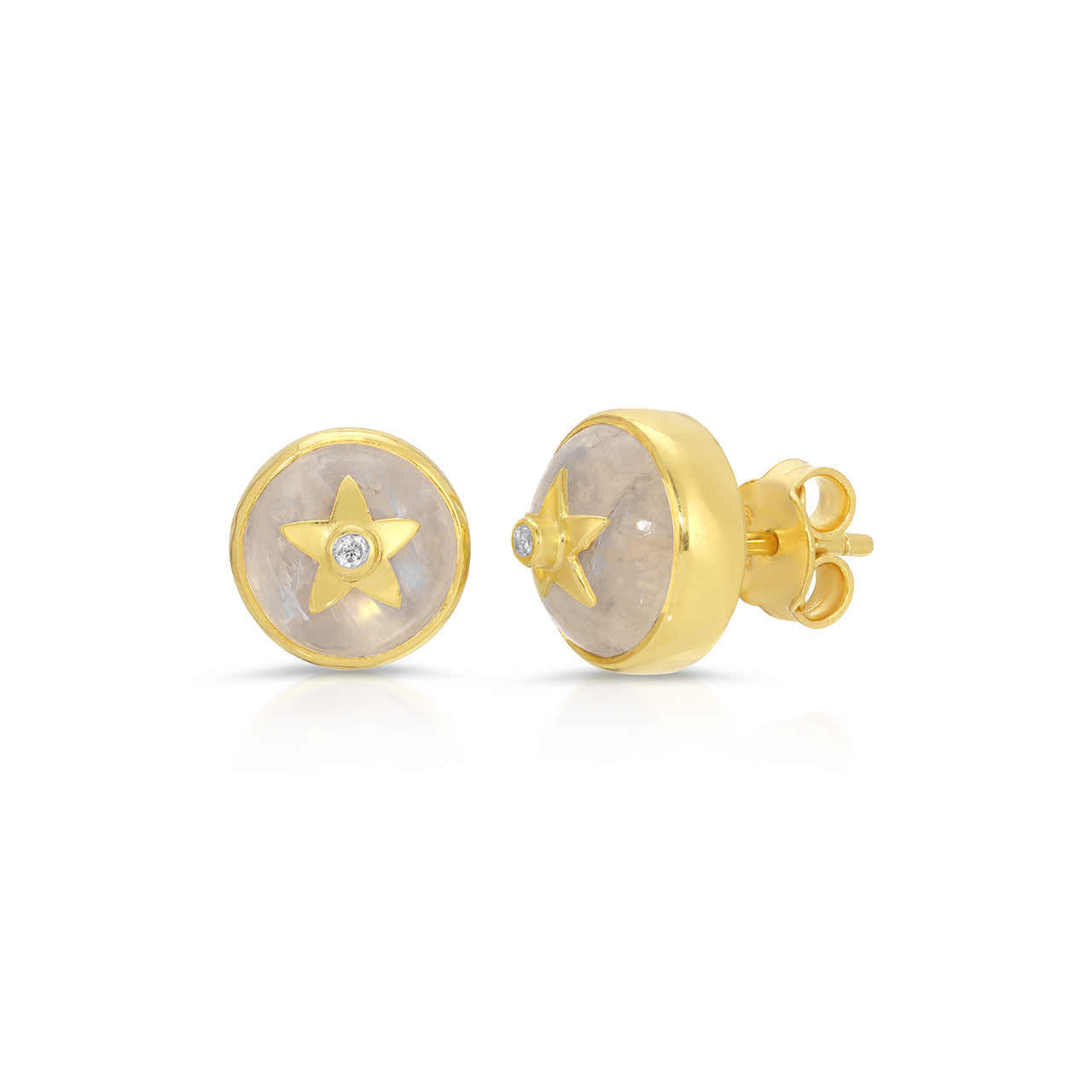 Moonstone Diamond Elle DBD Studs