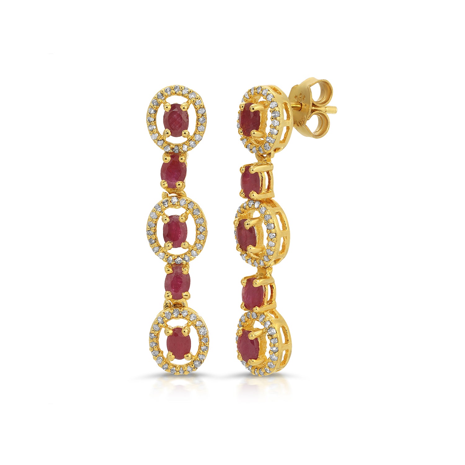 Buy Precia Gemstone Earring PGNFNC302ER5 for Women Online | Malabar Gold &  Diamonds