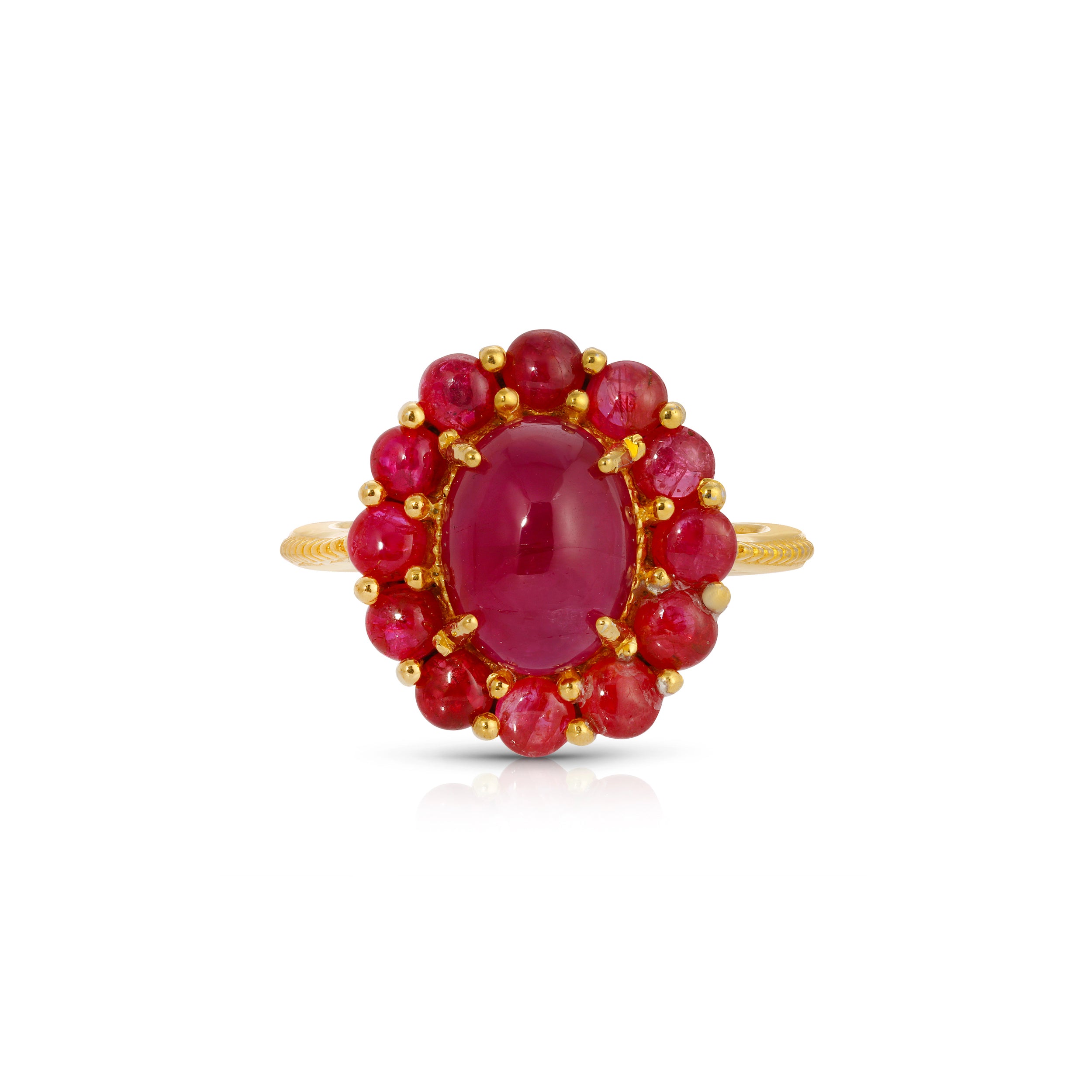 Ruby Cluster Ring