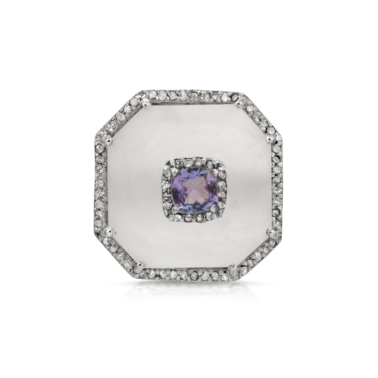 Sapphire Crystal Diamond Cocktail Ring