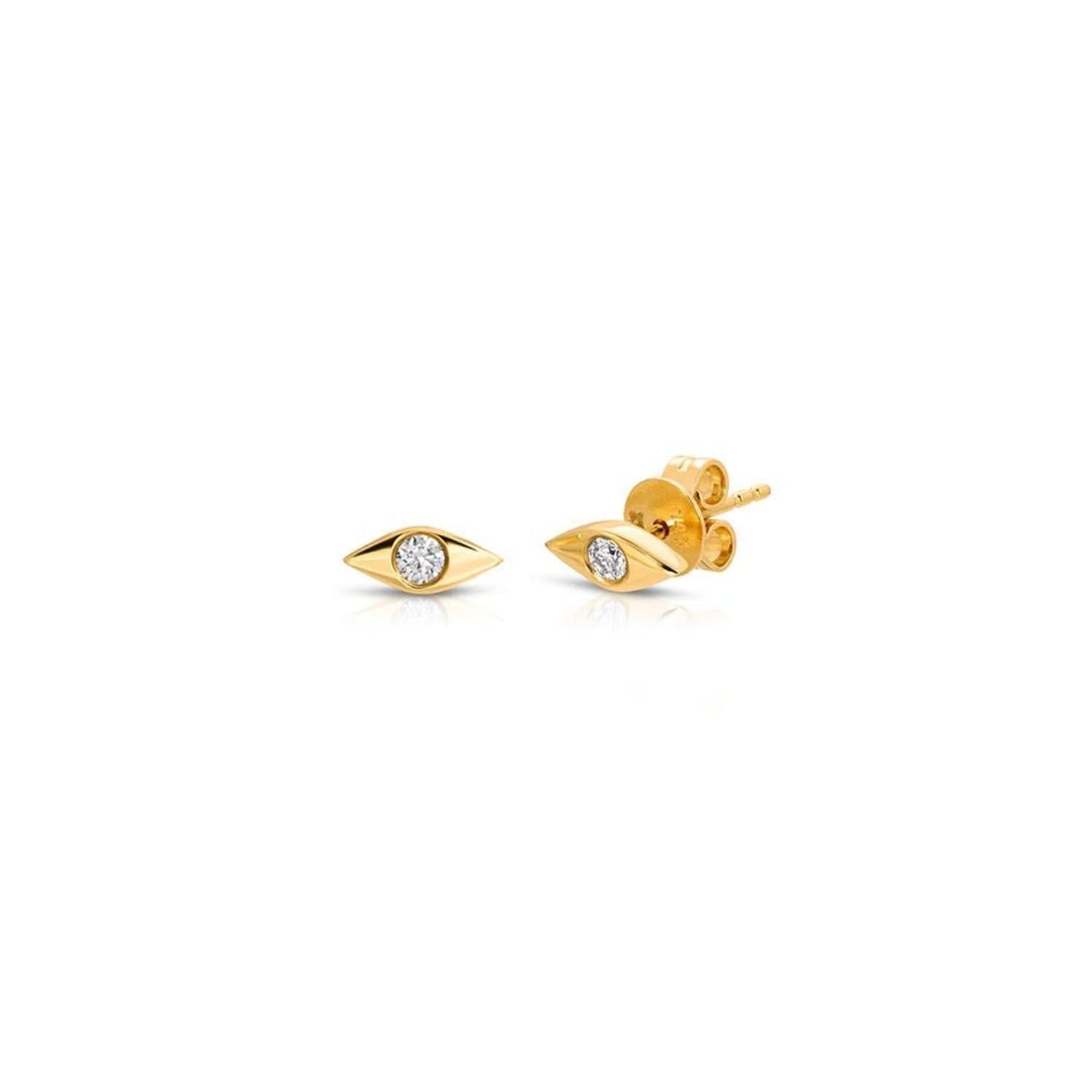 Diamond Cats Eye Studs