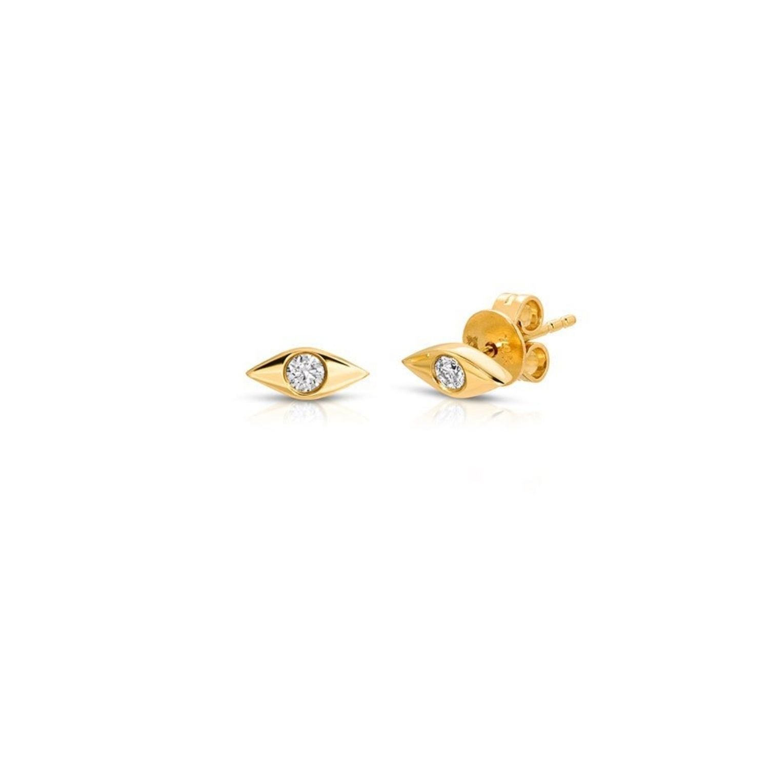 Diamond Cats Eye Studs