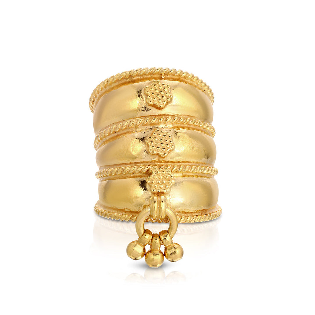 Gold Dimples Ring