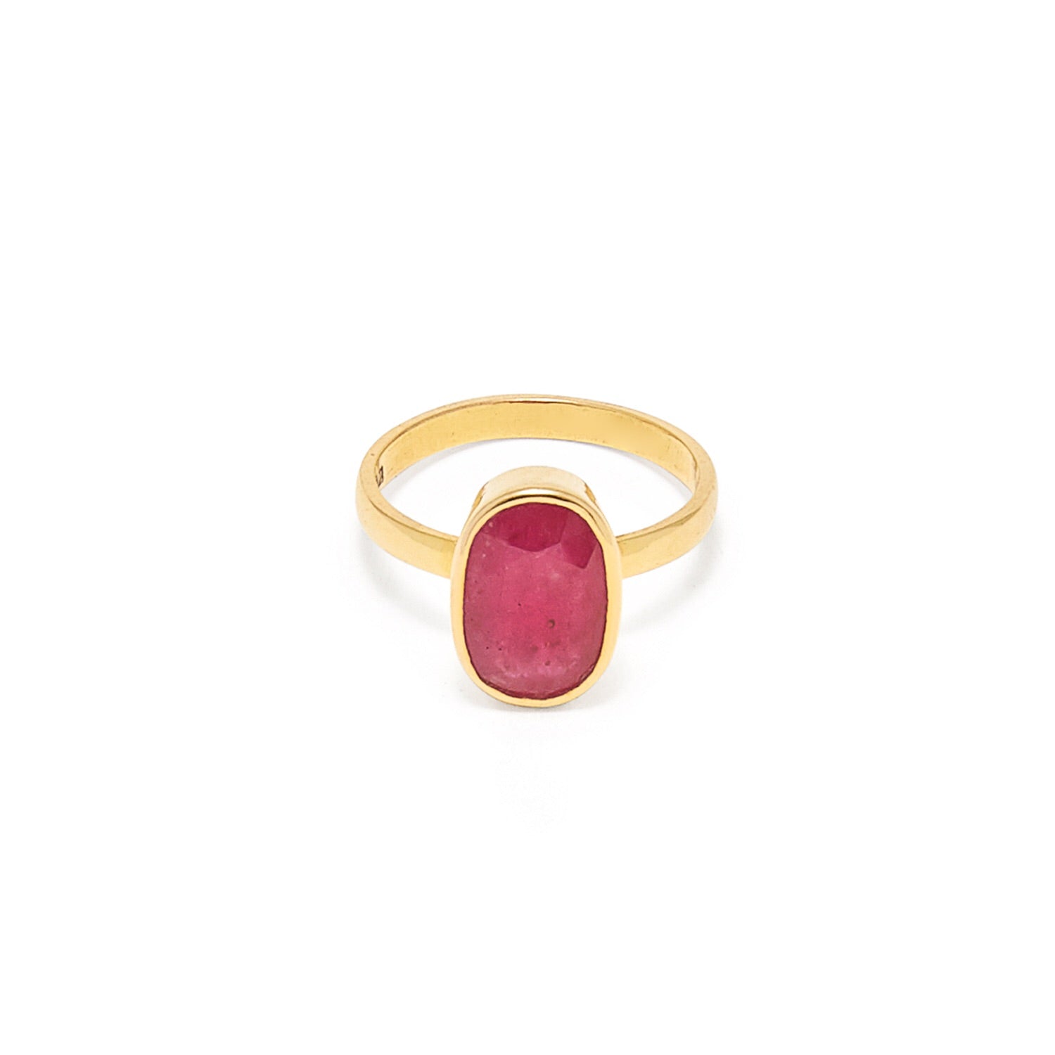 Ruby Navratan Astrology Gold Ring