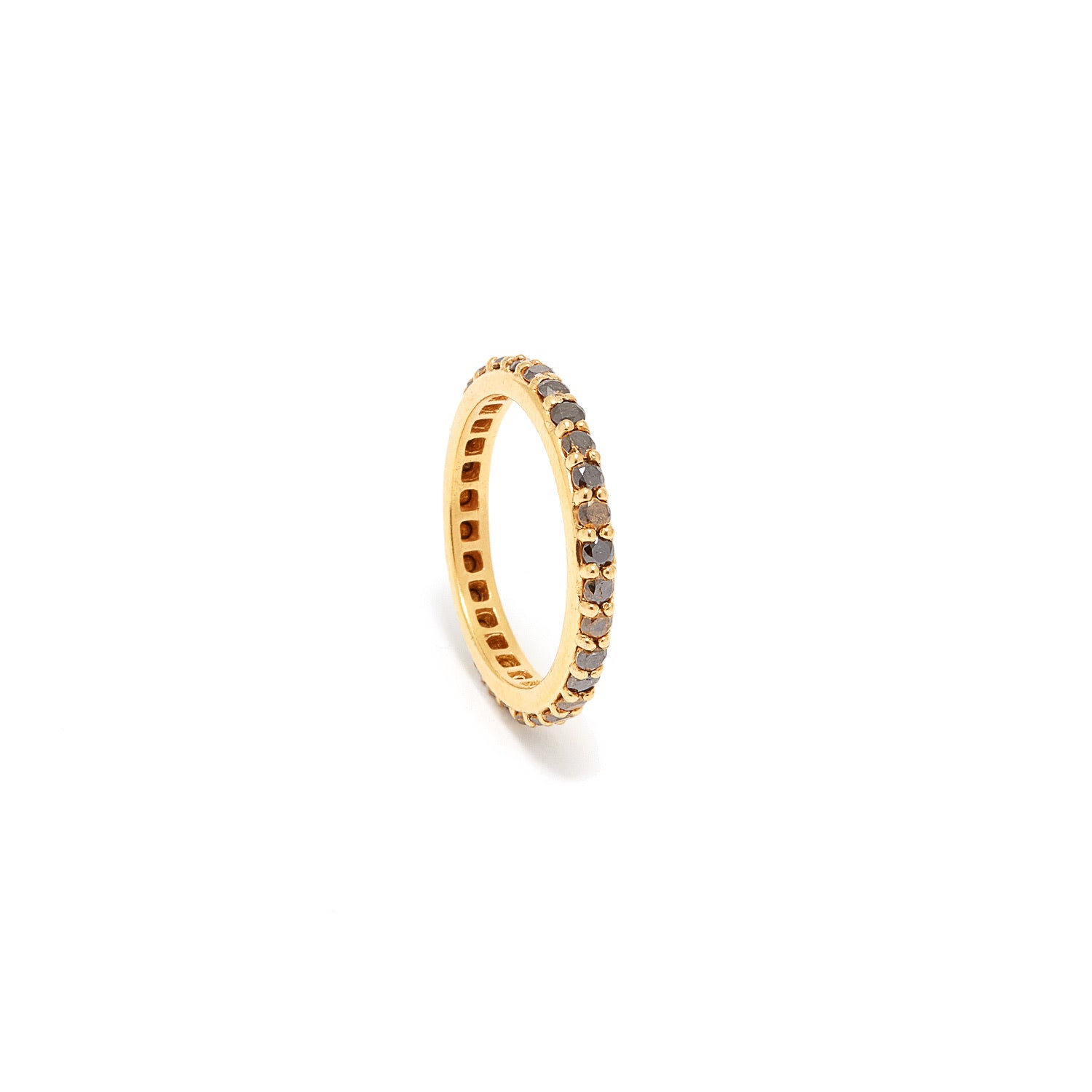 Black Diamond Eternity Band-Ring-Jaipur Atelier