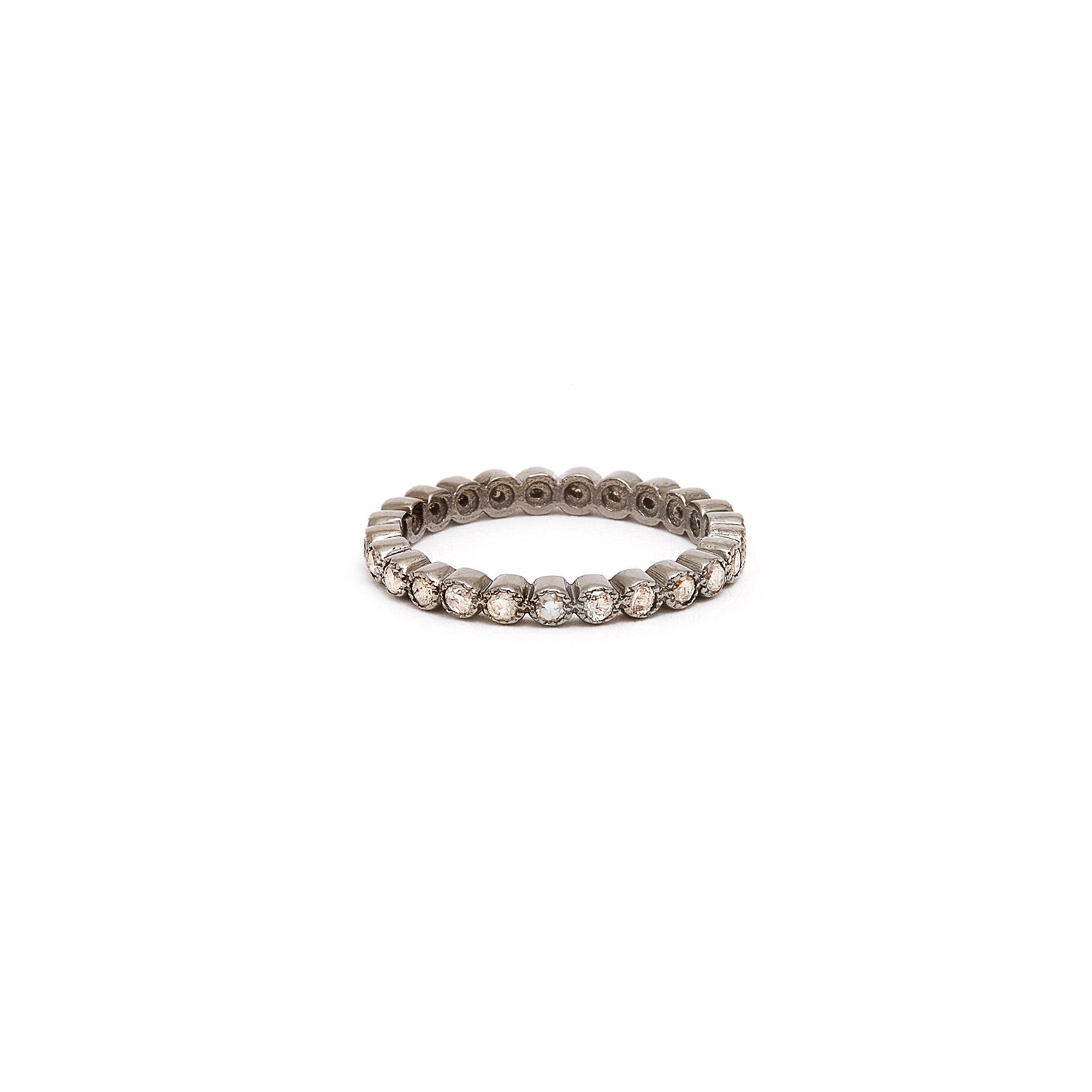 Brilliant Cut Petal Eternity Band-Ring-Jaipur Atelier