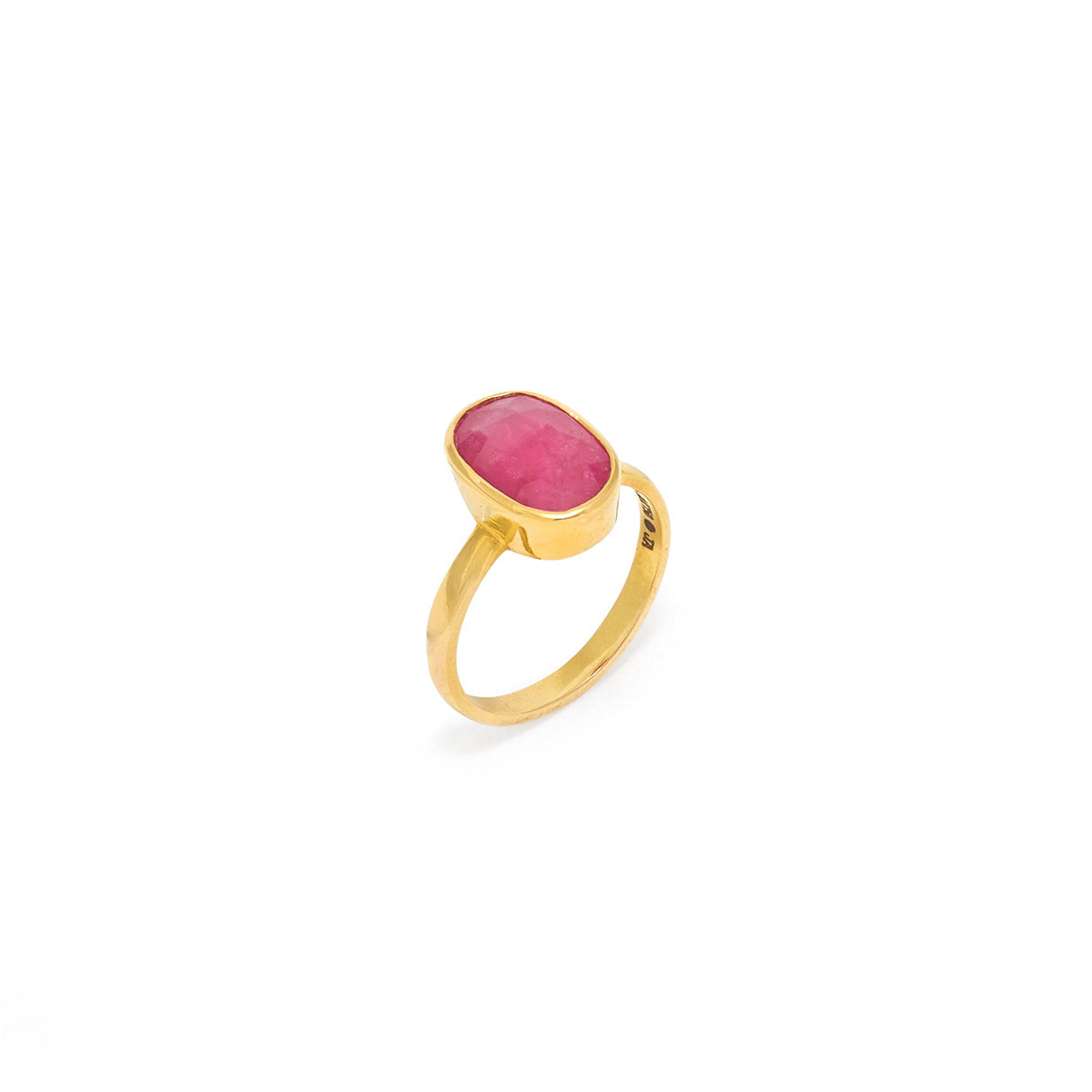 Ruby Navratan Astrology Gold Ring