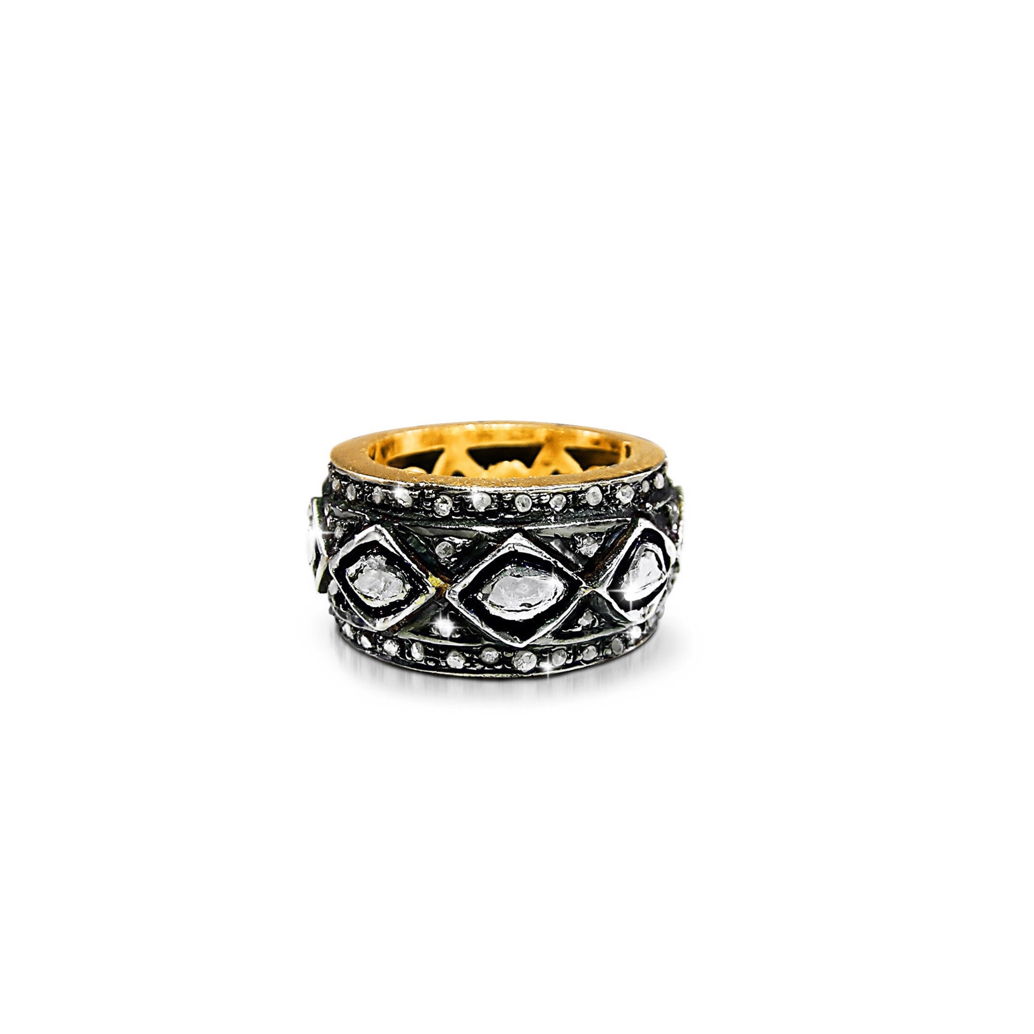 Rock N Roll Regal Diamond Mosaic Ring