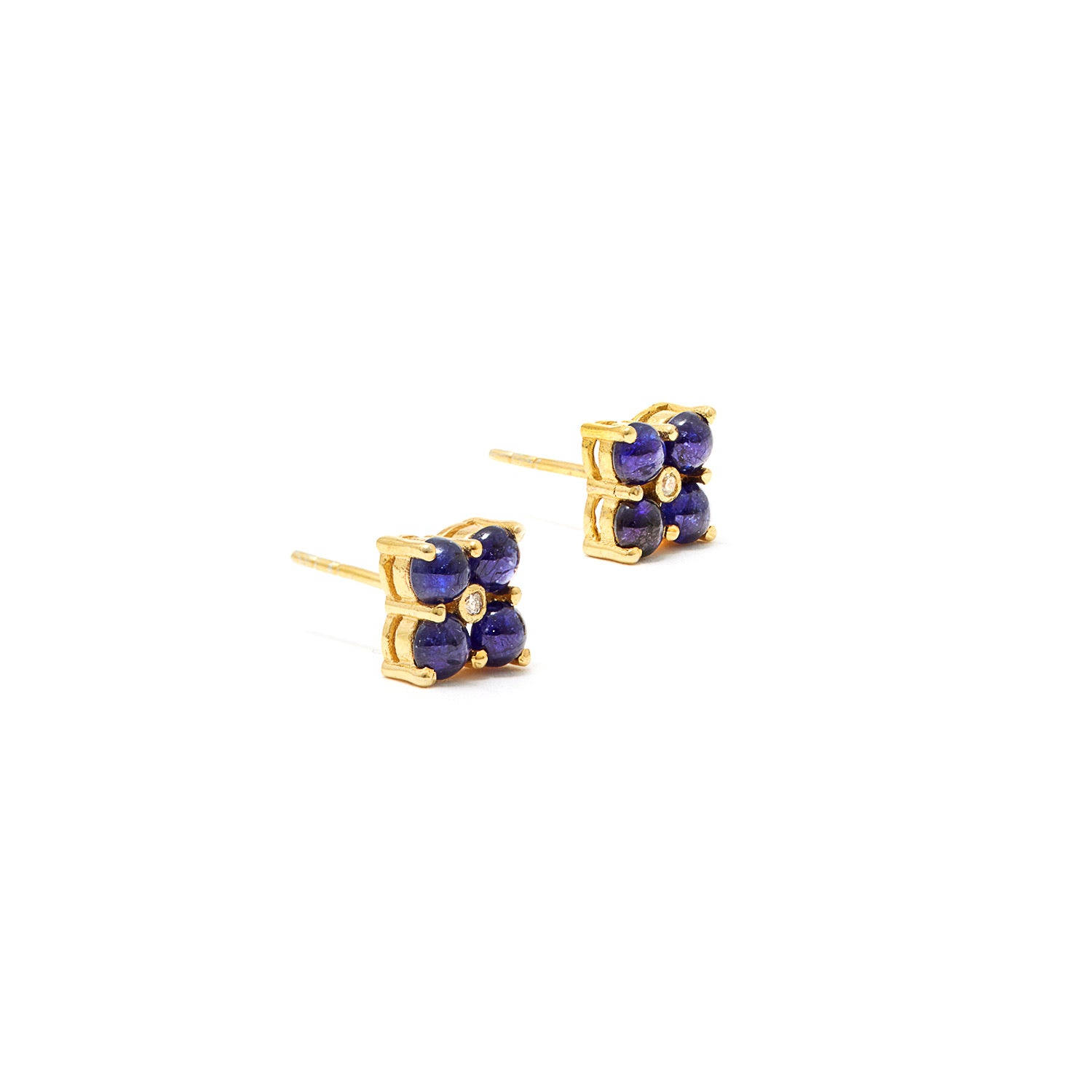 Petit Jai Sapphire Diamond Earrings