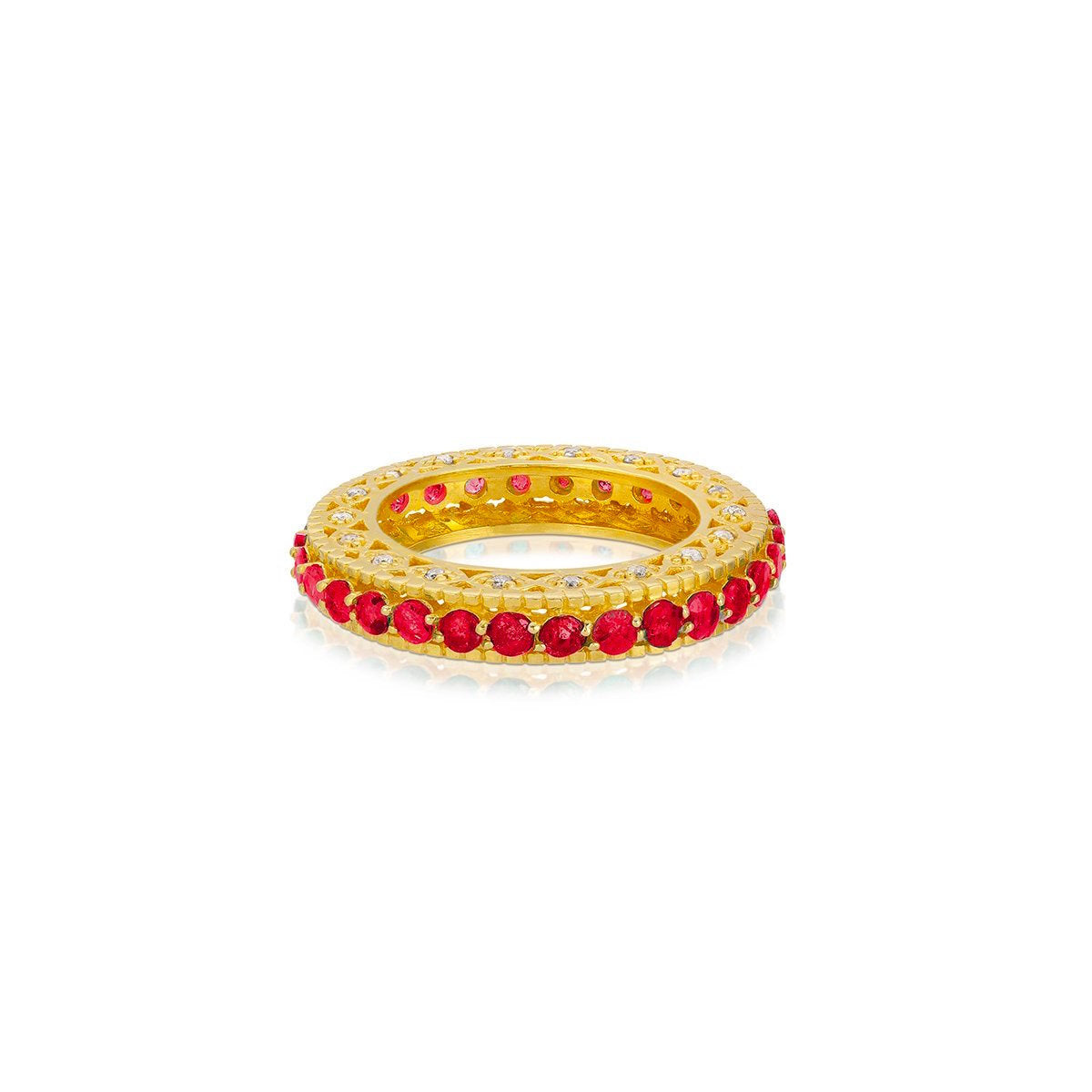 Mara Ruby Diamond Eternity Band