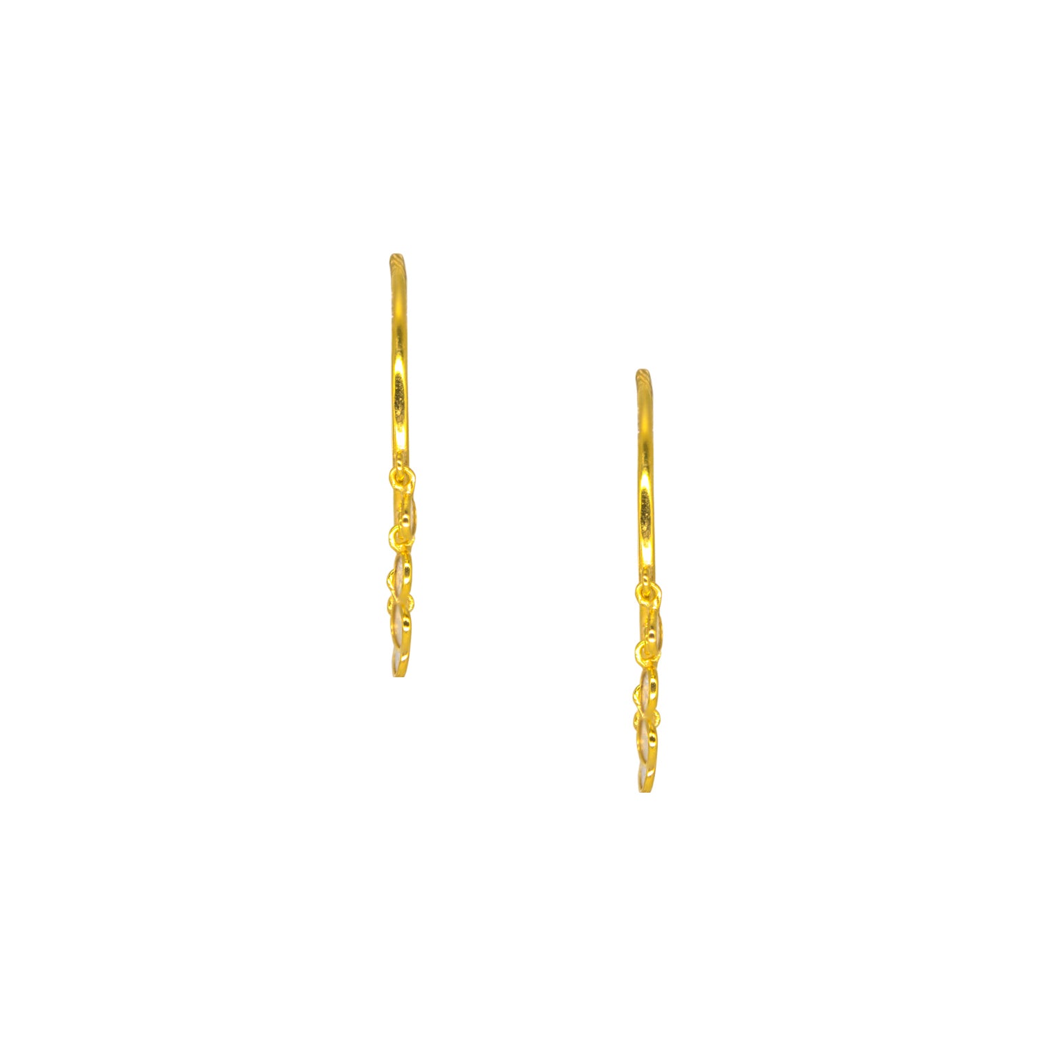 Jerry Diaphanous Diamonds Hoop Earrings