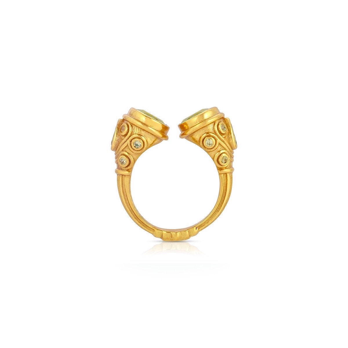 Yellow Sapphire Maharani Ring